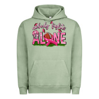 Pigment Oil Green Football Nobody Fights Alone Urban Hoodie - texasbilliewilder