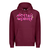 Burgundy Breast Cancer Postal Worker Premium Hoodie - texasbilliewilder