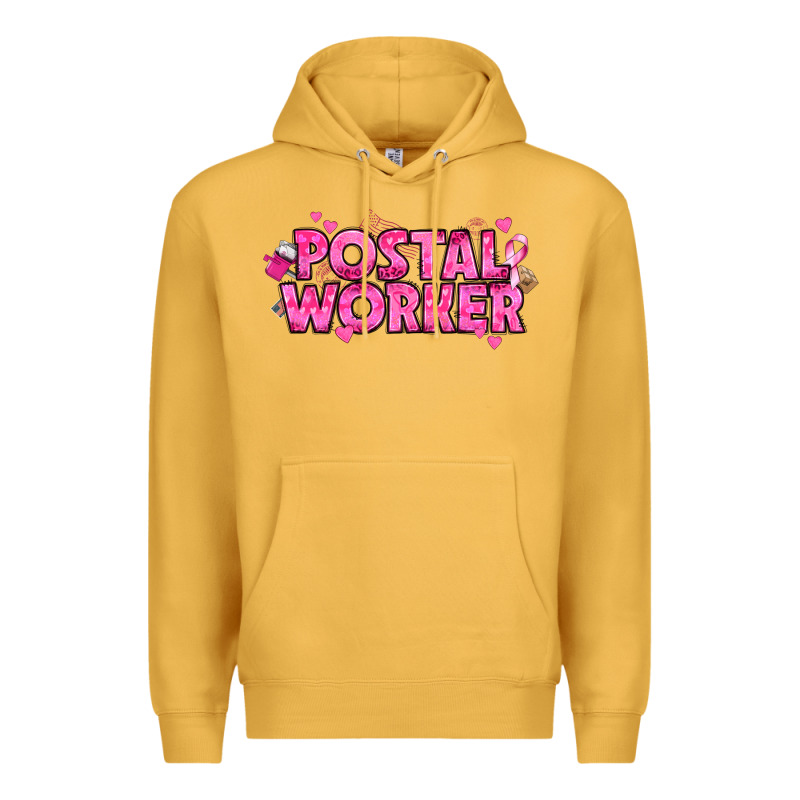 Breast Cancer Postal Worker Premium Hoodie by texasbilliewilder | Teevron