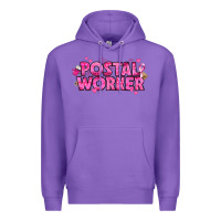 Purple Breast Cancer Postal Worker Premium Hoodie - texasbilliewilder