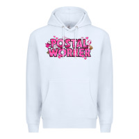 White Breast Cancer Postal Worker Premium Hoodie - texasbilliewilder
