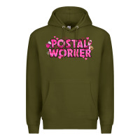 Army Green Breast Cancer Postal Worker Premium Hoodie - texasbilliewilder