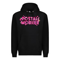 Black Breast Cancer Postal Worker Premium Hoodie - texasbilliewilder