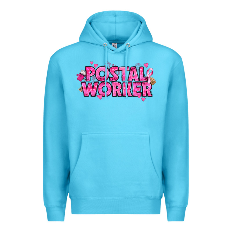 Breast Cancer Postal Worker Premium Hoodie by texasbilliewilder | Teevron