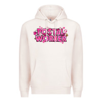 Pale Pink Breast Cancer Postal Worker Premium Hoodie - texasbilliewilder