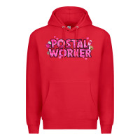 Red Breast Cancer Postal Worker Premium Hoodie - texasbilliewilder