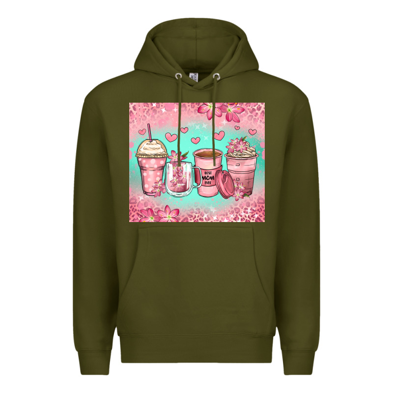 Best Mom Ever Coffee Cups Premium Hoodie by Zillion Design Studio | Teevron