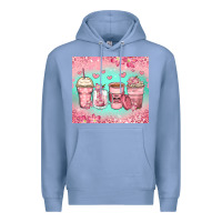Colony Blue best mom ever coffee cups Premium Hoodie - Zillion Design Studio