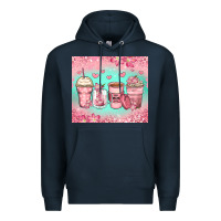Navy best mom ever coffee cups Premium Hoodie - Zillion Design Studio