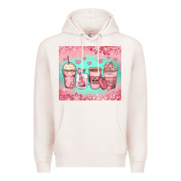 Pale Pink best mom ever coffee cups Premium Hoodie - Zillion Design Studio