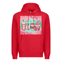 Red best mom ever coffee cups Premium Hoodie - Zillion Design Studio