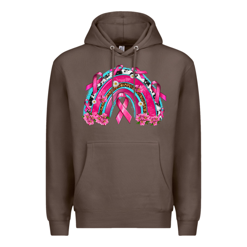 Breast Cancer Rainbow Premium Hoodie by texasbilliewilder | Teevron