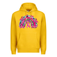 Lemon Breast Cancer Rainbow Premium Hoodie - texasbilliewilder