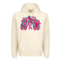 Sandshell Breast Cancer Rainbow Premium Hoodie - texasbilliewilder