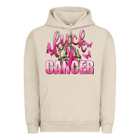Pigment French Oak Fuck Cancer with Butterflies Urban Hoodie - texasbilliewilder