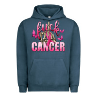 Pigment Midnight Navy Fuck Cancer with Butterflies Urban Hoodie - texasbilliewilder