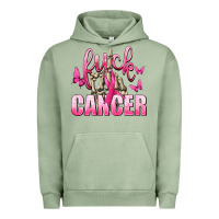 Pigment Oil Green Fuck Cancer with Butterflies Urban Hoodie - texasbilliewilder