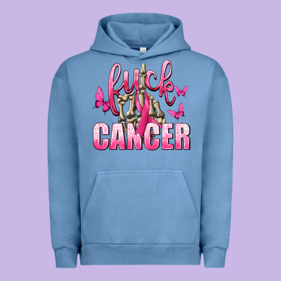 Fuck Cancer With Butterflies Urban Hoodie Designed By Texasbilliewilder