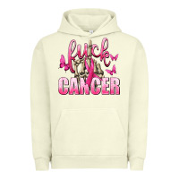 Pigment Pistachio Fuck Cancer with Butterflies Urban Hoodie - texasbilliewilder