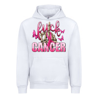 White Fuck Cancer with Butterflies Urban Hoodie - texasbilliewilder