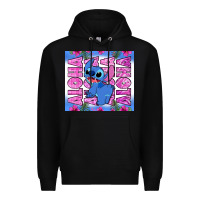 Black aloha stitch Premium Hoodie - Zillion Design Studio
