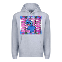 Heather Grey aloha stitch Premium Hoodie - Zillion Design Studio