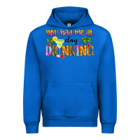 Cobalt you had me at day drinking Urban Hoodie - Zillion Design Studio