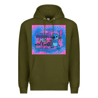 Army Green touch me and i will bite you stitch Premium Hoodie - Zillion Design Studio