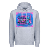 Heather Grey touch me and i will bite you stitch Premium Hoodie - Zillion Design Studio