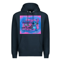 Navy touch me and i will bite you stitch Premium Hoodie - Zillion Design Studio