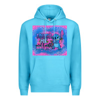 Ocean Blue touch me and i will bite you stitch Premium Hoodie - Zillion Design Studio
