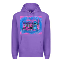 Purple touch me and i will bite you stitch Premium Hoodie - Zillion Design Studio