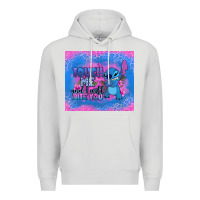 Dove Grey touch me and i will bite you stitch Premium Hoodie - Zillion Design Studio