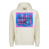 Oatmeal Heather touch me and i will bite you stitch Premium Hoodie - Zillion Design Studio