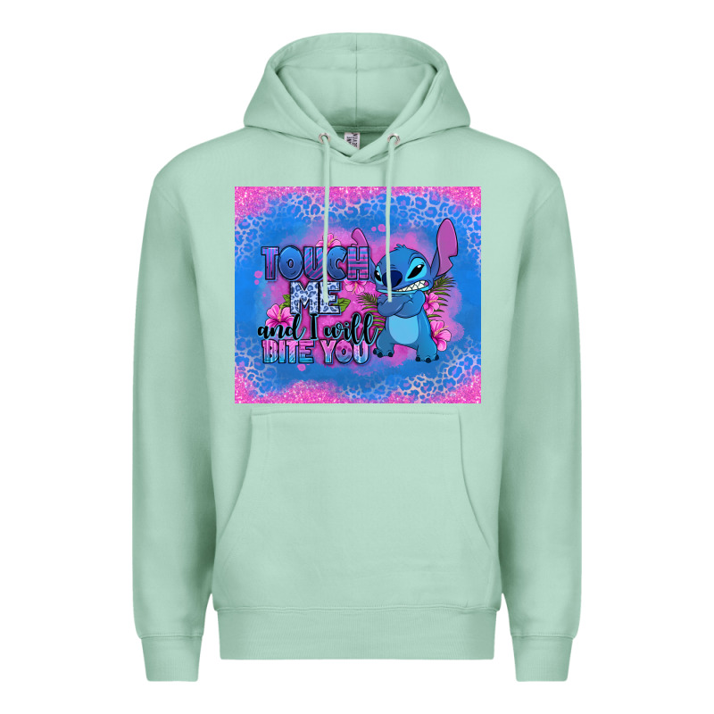 Touch Me And I Will Bite You Stitch Premium Hoodie by Zillion Design Studio | Teevron
