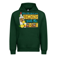 Forest Green when life gives you lemons grab the vodka Urban Hoodie - Zillion Design Studio