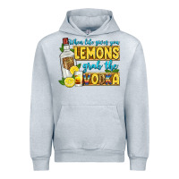 Heather Grey when life gives you lemons grab the vodka Urban Hoodie - Zillion Design Studio