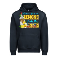 Navy when life gives you lemons grab the vodka Urban Hoodie - Zillion Design Studio