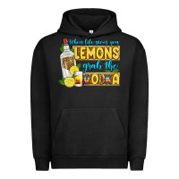 Pigment Black when life gives you lemons grab the vodka Urban Hoodie - Zillion Design Studio