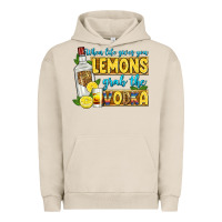 Pigment French Oak when life gives you lemons grab the vodka Urban Hoodie - Zillion Design Studio