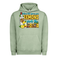 Pigment Oil Green when life gives you lemons grab the vodka Urban Hoodie - Zillion Design Studio