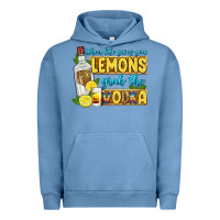 Pigment Pebble Blue when life gives you lemons grab the vodka Urban Hoodie - Zillion Design Studio
