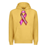 Antique Gold Breast Cancer Ribbon American Football Premium Hoodie - texasbilliewilder