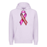 Lilac Breast Cancer Ribbon American Football Premium Hoodie - texasbilliewilder