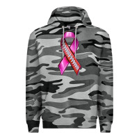 Slate Camo Breast Cancer Ribbon American Football Premium Hoodie - texasbilliewilder