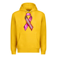 Lemon Breast Cancer Ribbon American Football Premium Hoodie - texasbilliewilder