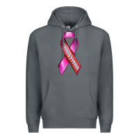Rock Breast Cancer Ribbon American Football Premium Hoodie - texasbilliewilder