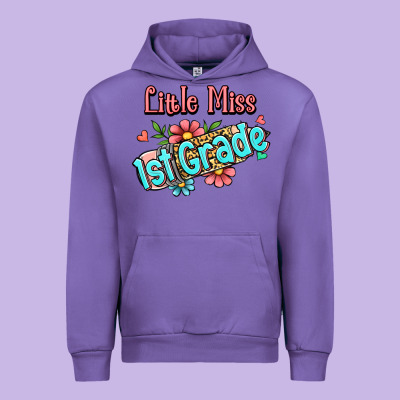 Little Miss First Grade Urban Hoodie Designed By Ranaportraitstore