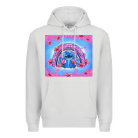 Dove Grey stitch rainbow Premium Hoodie - Zillion Design Studio