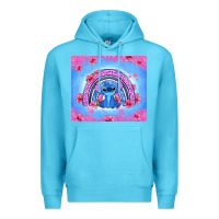 Ocean Blue stitch rainbow Premium Hoodie - Zillion Design Studio
